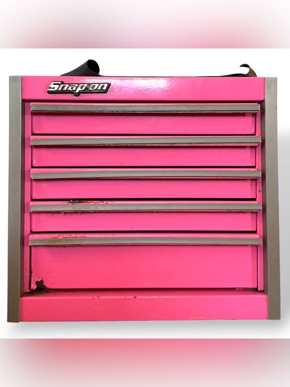 Snap-On Tools Mini Pink 5-Drawer Tool Box Chest For Jewelry Or Hardware **READ